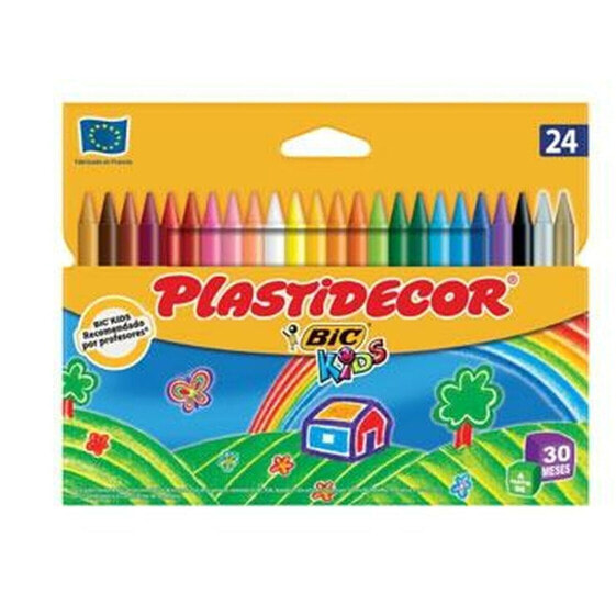 Пастельный мелок Plastidecor 9203013 24 Предметы разноцветный