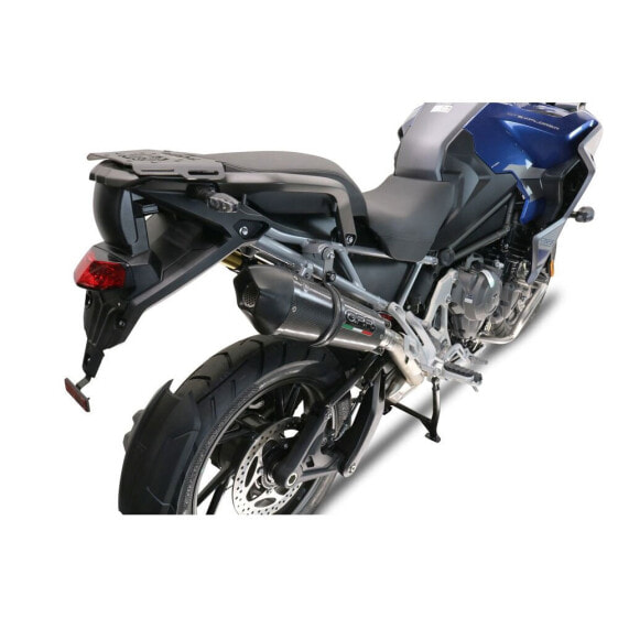 GPR EXHAUST SYSTEMS GP EVO4 Poppy Triumph Tiger 1200 GT/Rally 2022-2024 E5 Conical homologated slip on muffler