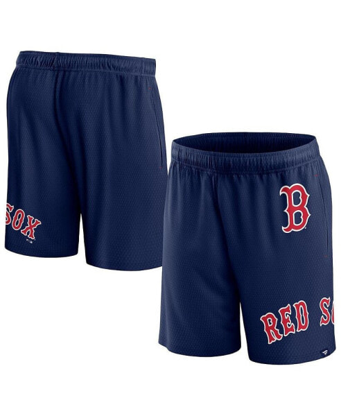 Men's Navy Boston Red Sox Clincher Mesh Shorts