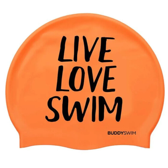 BUDDYSWIM Live Love Swim Silicone Swimming Cap