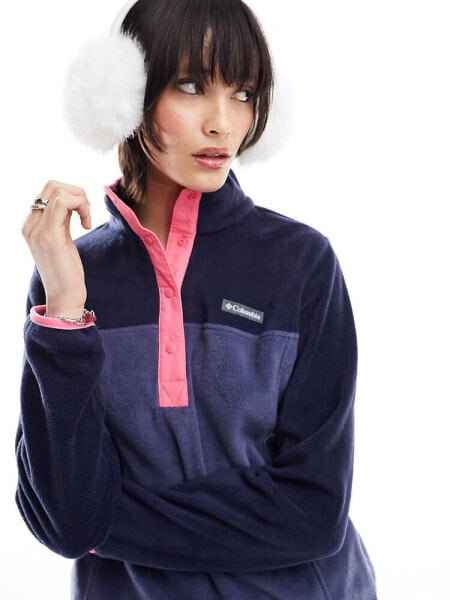 Columbia Benton Springs 1/2 snap fleece in navy