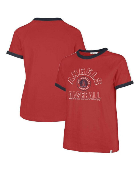 Women's Red Distressed Los Angeles Angels City Connect Sweet Heat Peyton T-shirt