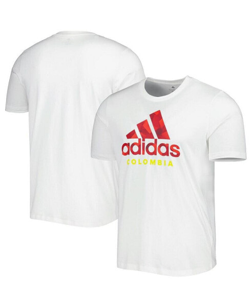 Men's White Colombia National Team DNA Graphic T-shirt