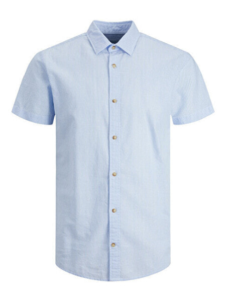 Pánská košile JJESUMMER Slim Fit 12220136 Cashmere Blue