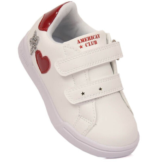 American Club Jr AM925A Velcro sports shoes, white