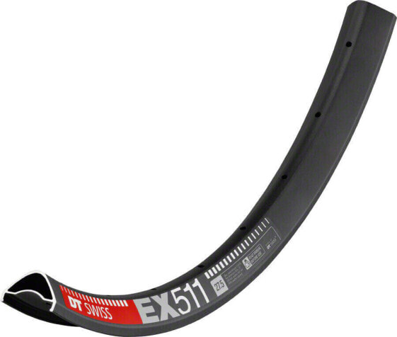 DT Swiss EX 511 Rim - 27.5", Disc, Black, 28H