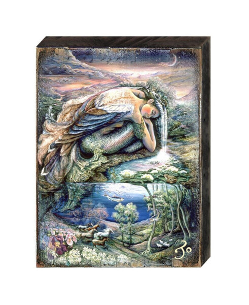 Mer Angel Wall Wooden Decor by Josephine Wall
