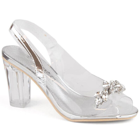 Transparent Potocki W WOL229B silver sandals