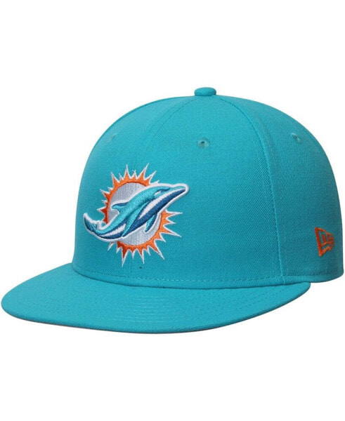 Бейсболка мужская New Era Dolphins Aqua NFL Omaha 59FIFTY