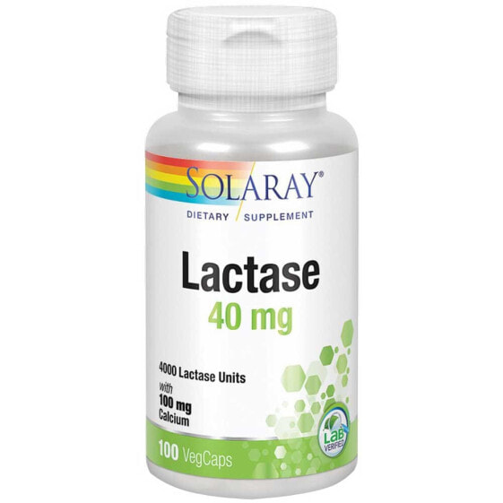 SOLARAY Lactase 40mgr 4000FCC 100 Units
