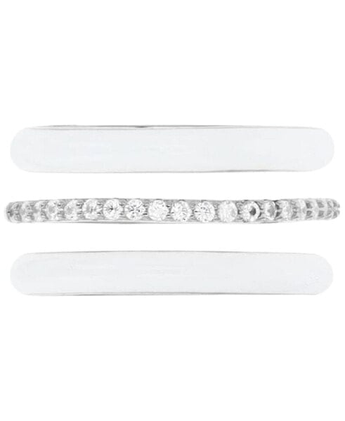 Кольцо Macy's Enamel & Zirconia Stack