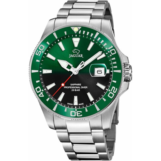 Мужские часы Jaguar J860/6 Зеленый Серебристый