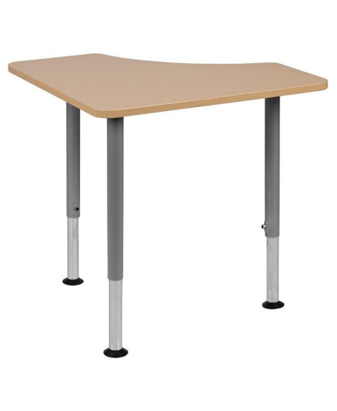 Triangular Collaborative Adjustable Student Desk - Home And Classroom