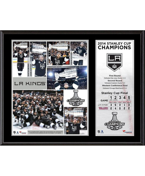 Los Angeles Kings 2014 Stanley Cup Champions 12'' x 15'' Sublimated Plaque