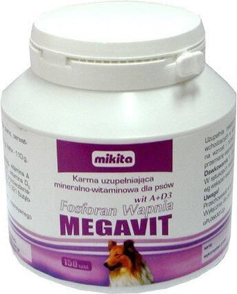 Витамины и добавки для кошек и собак MIKITA Megavit Fosforan Wapnia wit. A+D3 50 шт.