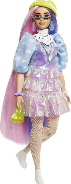 Lalka Barbie Barbie Extra Moda - Spódniczka holograficzna (GRN27/GVR05)