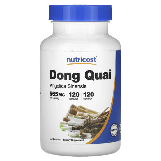 Травяной препарат Dong Quai 565 мг 120 капсул Nutricost.