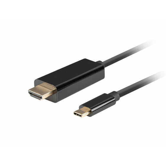 Кабель USB C — HDMI Lanberg CA-CMHD-10CU-0010-BK Чёрный 1 m