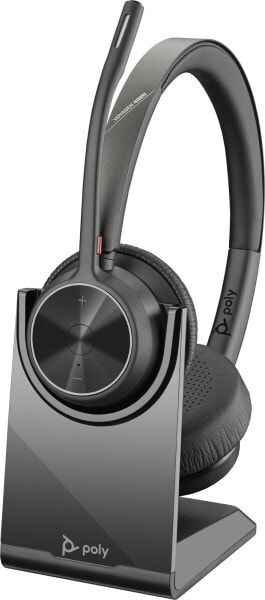 HP POLY Voyager 4320 USB-C Headset +BT700 Dongle +Ladestation, Kabellos, Anrufe/Musik, 158 g, Kopfhörer, Schwarz