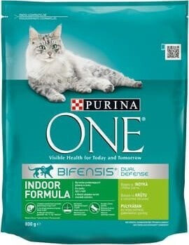 Purina One Indoor - Formula z indykiem i pszenicą 800g