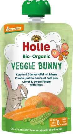 Quetschie Veggie Bunny, Karotte, Süsskartoffel mit Erbsen ab 6 Monaten, 100 g