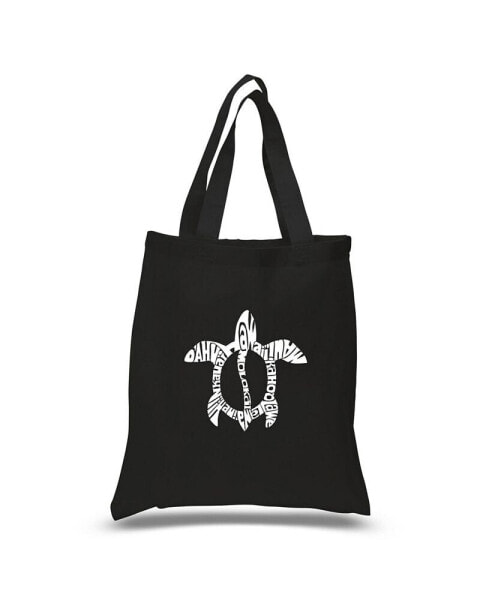 Honu Turtle - Hawaiian Islands - Small Word Art Tote Bag