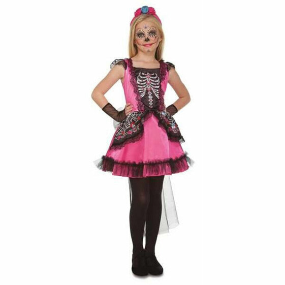 Costume for Children My Other Me Black Pink Catrina (3 Pieces)