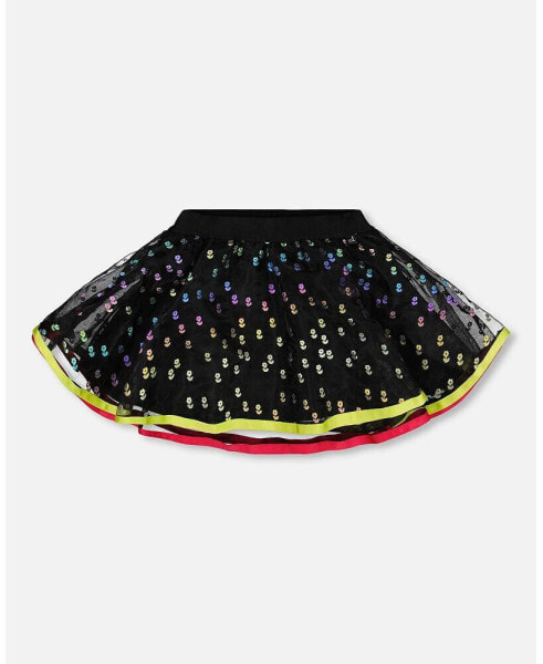 Girl Printed Mesh Skirt Multicolor - Toddler Child