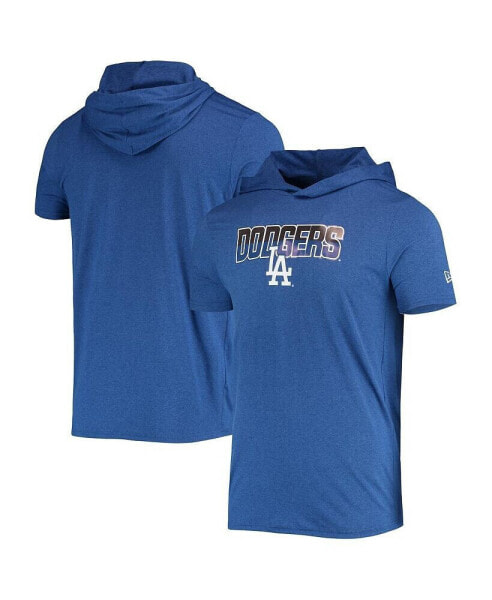 Men's Heathered Royal Los Angeles Dodgers Hoodie T-shirt