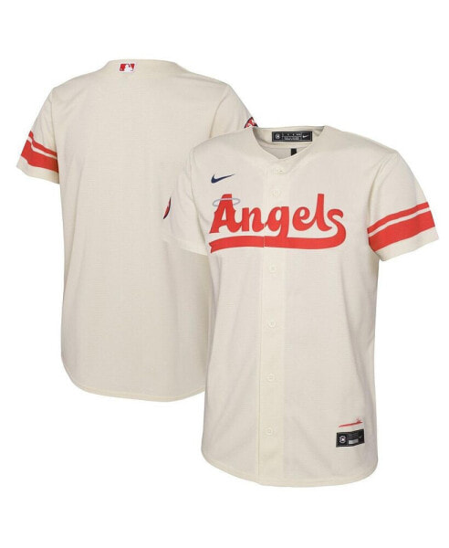 Футболка для малышей Nike кремовая Los Angeles Angels City Connect Replica Jersey