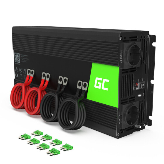 Green Cell INV12, Universal, Auto, 12 V, 3000 W, 230 V, DC-to-AC