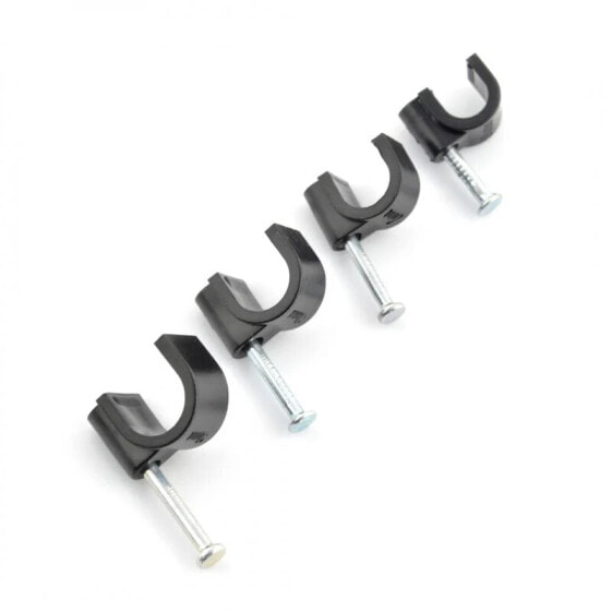 Set of cable holders 6,7,8,9mm - 80pcs black