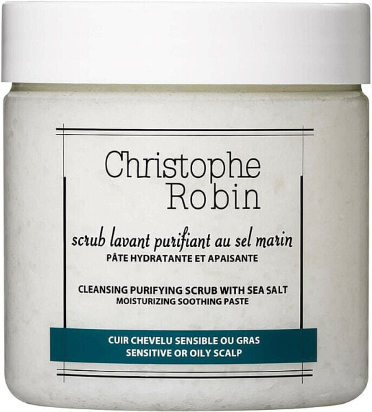 Peeling für Kopfhaut und Haare mit Meersalz - Christophe Robin Cleansing Purifying Scrub With Sea Salt 75 ml