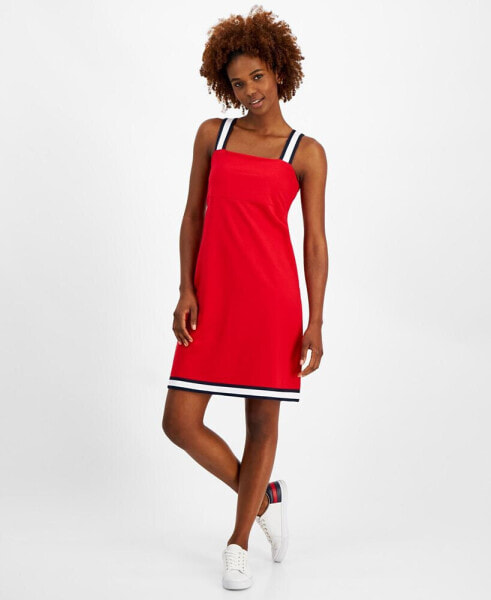 Women's Striped-Strap French Terry Sneaker Dress