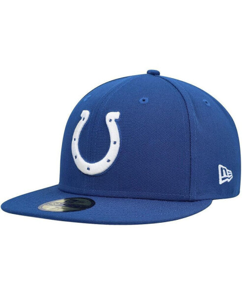 Men's Royal Indianapolis Colts Team Basic 59FIFTY Fitted Hat