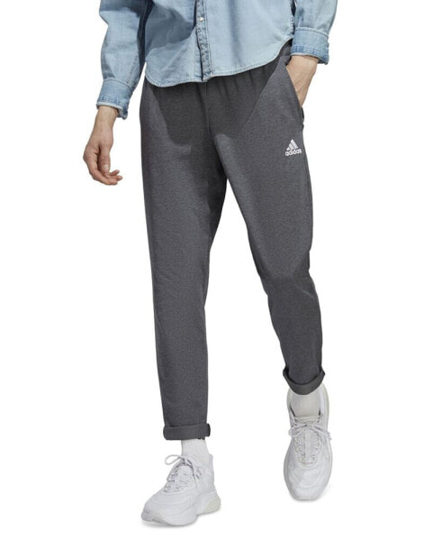 Брюки мужские Adidas Essentials Performance Single Jersey Jogger Pants - зауженные с открытым низом