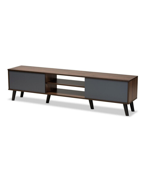 Clapton Modern and Contemporary 70.9" Multi-Tone and Finished Wood TV Stand