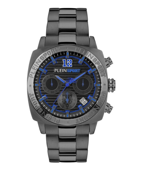 Men's Wildcat Gray Stainless Steel Bracelet Watch 40mm