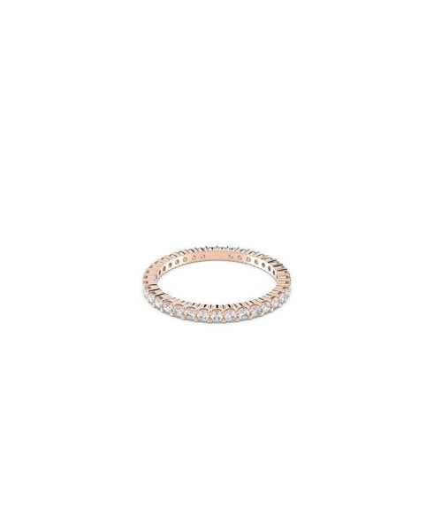 Vittore Round Cut Rose Gold Tone Plated Ring
