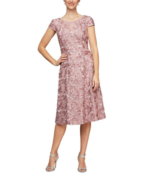 Rosette A-Line Dress
