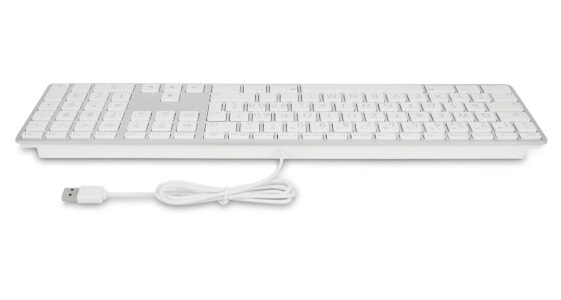 LMP 24209 - Full-size (100%) - USB - QWERTY - Silver