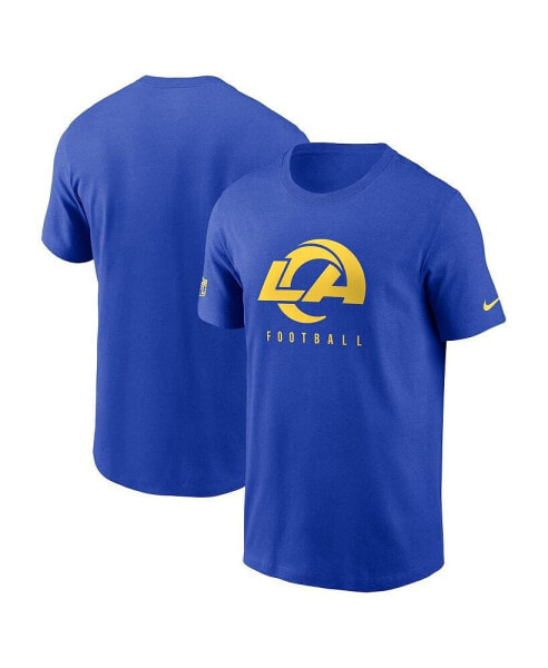 Men's Royal Los Angeles Rams Sideline Performance T-shirt