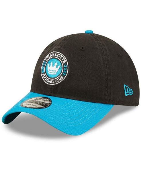 Men's Black, Blue Charlotte FC Team 9TWENTY Adjustable Hat