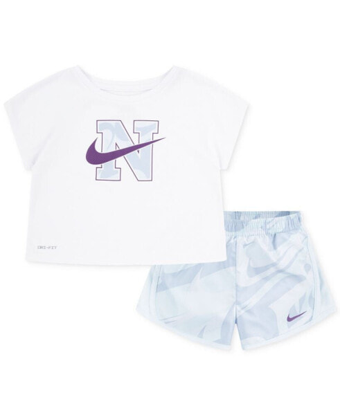 Toddler Girls 2-Pc. Prep In Your Step Tee & Tempo Shorts Set