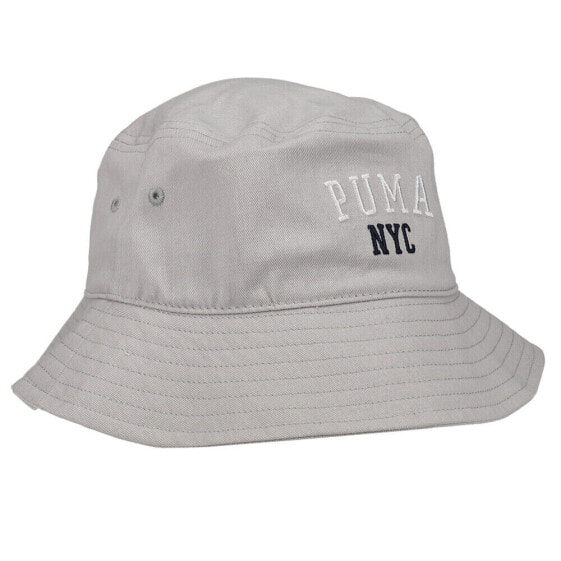 Женский аксессуар PUMA NYC Bucket Hat серый 100% хлопок