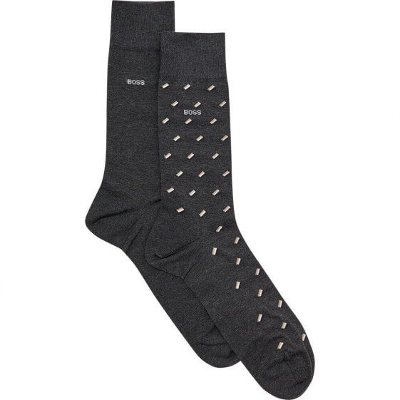 BOSS Minipattern Mc short socks 2 pairs