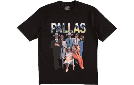 PALACE Pallas 豪门恩怨Dallas印花短袖T恤 男款 黑色 送礼推荐 / Футболка PALACE Pallas DallasT P16TS069