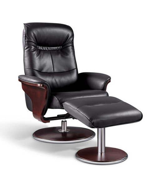 Milano Swivel Recliner and Ottoman