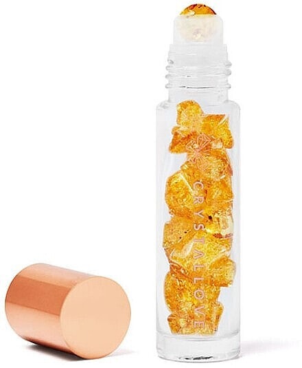 Roll-on mit Kristallen Cognac Bernstein 10 ml