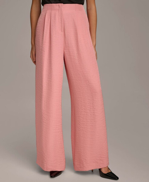 Women's Textured Wide-Leg Pants